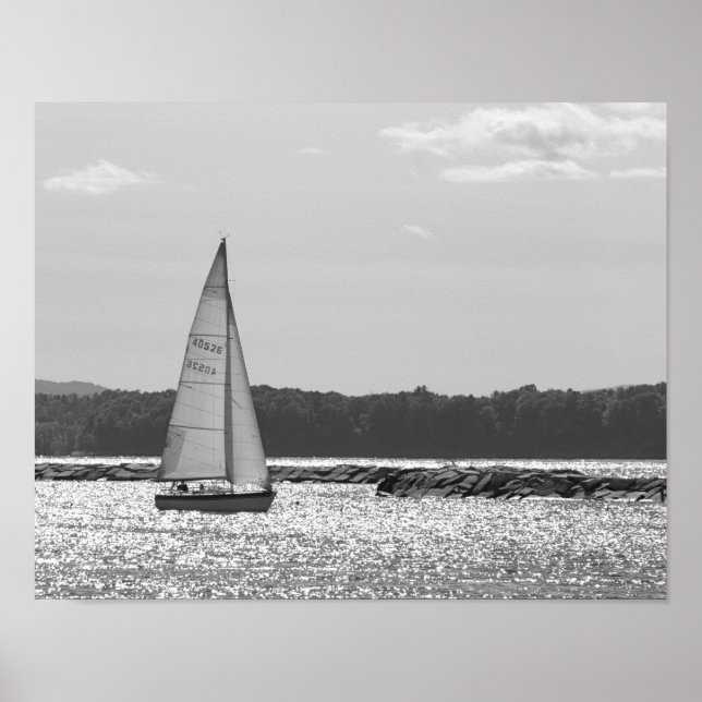 Segeln am See Champlain Poster (Vorne)