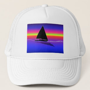 Segeln am Sonnenuntergang-Hut Truckerkappe