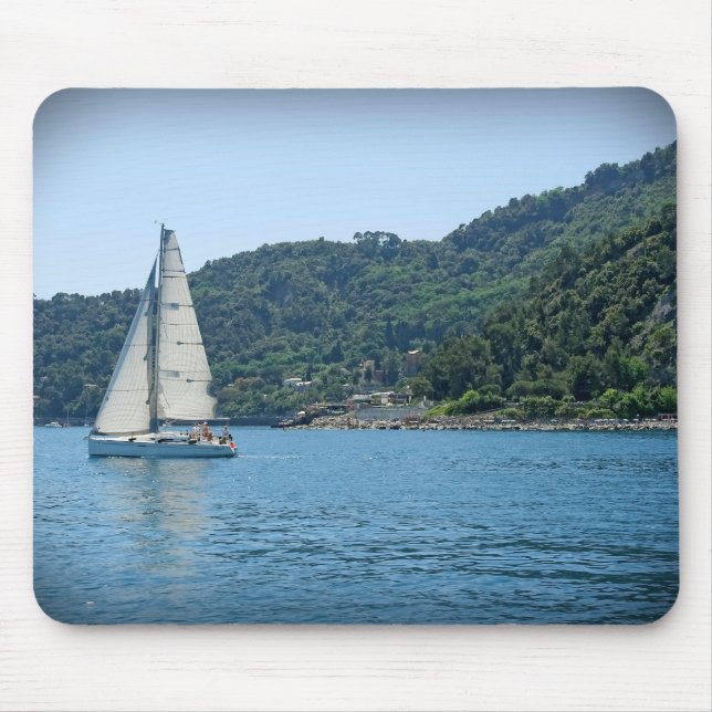 Segeln an der italienischen Riviera - Portofino Mo Mousepad (Vorne)