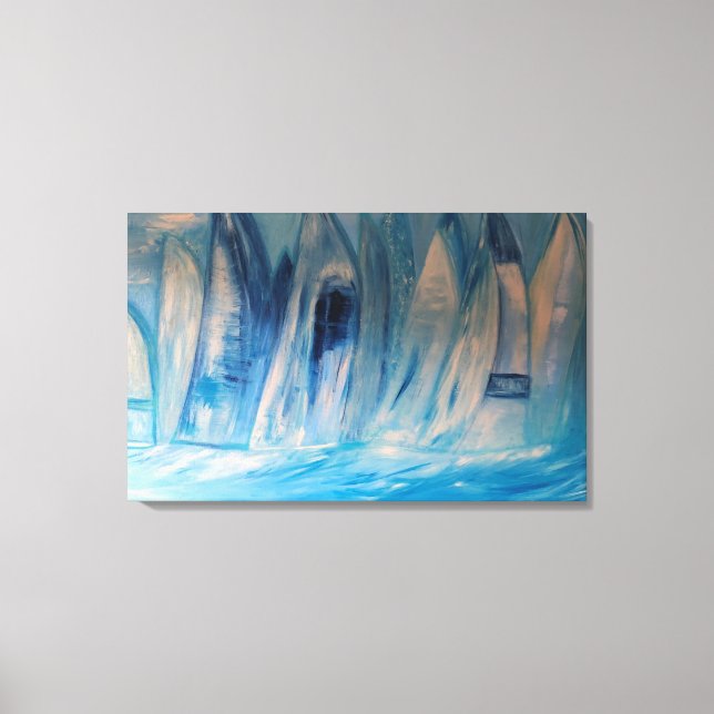 Segeln an einem Sommertag Leinwanddruck (Vorderseite)