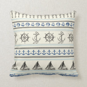 Segeln-Anker-Seeseil-Wurfs-Couch-Kissen Kissen