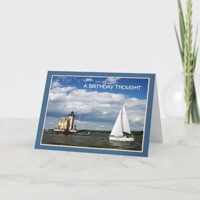 Segeln auf dem Hudson Karte (Vorderseite)