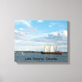 Segeln auf dem Ontariosee Gespannter Leinwand