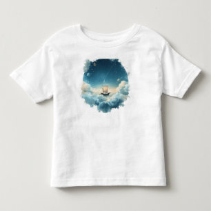 Segeln auf der Wolkensee – Surrealer Himmel-Ozean- Kleinkind T-shirt