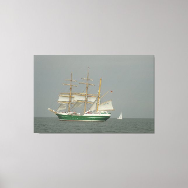 Segeln auf einer glühenden Leinwand Art (Vorderseite)