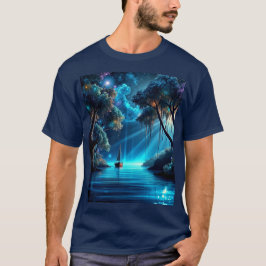 Segeln auf einer schönen Nacht T-Shirt