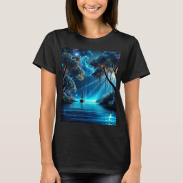 Segeln auf einer schönen Nacht T-Shirt