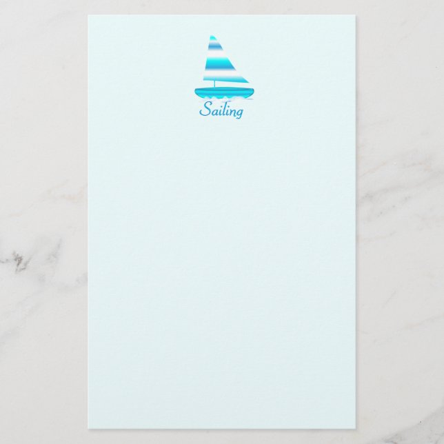 Segeln Briefpapier (Vorderseite)