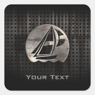 Segeln; Cool Quadratischer Aufkleber