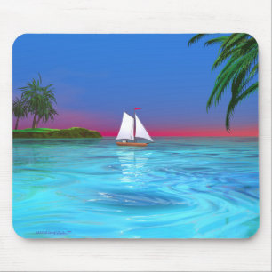 Segeln des Blaus Mousepad