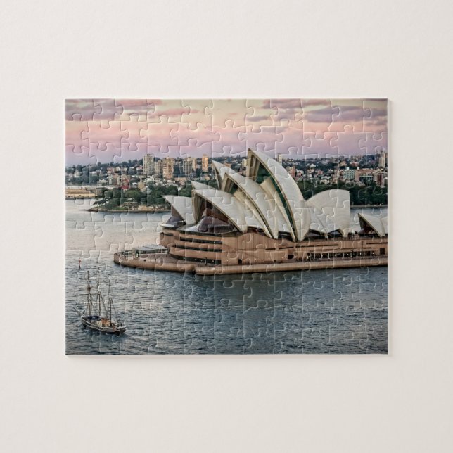 Segeln durch das Sydney-Opernhaus - 8x10 - 110 PC Puzzle (Horizontal)