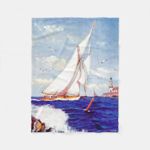 Segeln durch den Leuchtturm durch Albert B. Marks Fleecedecke