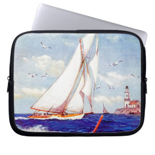 Segeln durch den Leuchtturm durch Albert B. Marks Laptopschutzhülle