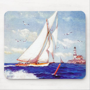 Segeln durch den Leuchtturm durch Albert B. Marks Mousepad