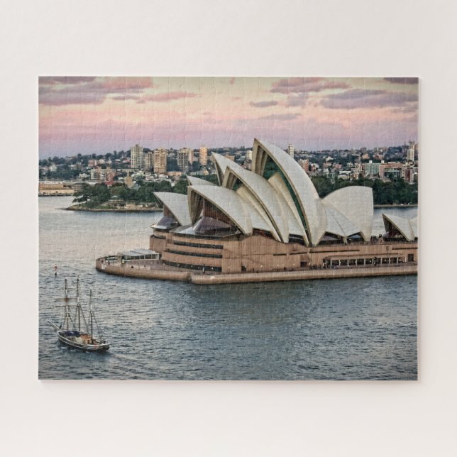 Segeln durch Sydney-Opernhaus - 16x20 - 520 PC Puzzle (Horizontal)