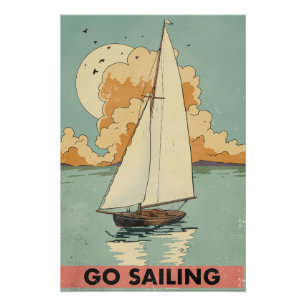 Segeln gehen poster