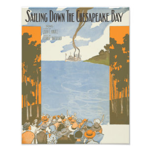 Segeln hinunter Chesapeake Bay Fotodruck