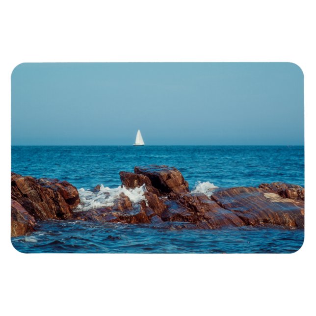 Segeln im Atlantik Magnet (Horizontal)