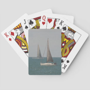 Segeln im blauen Ozean Spielkarten