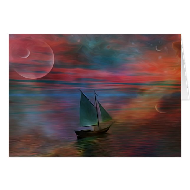 Segeln in das Unbekannte (Vorderseite (Horizontal))