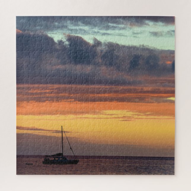 Segeln in den Hawaii Sunset - 20x20 - 676 Stk. Puzzle (Vertikal)