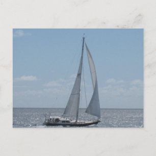 Segeln in der Karibik Postkarte