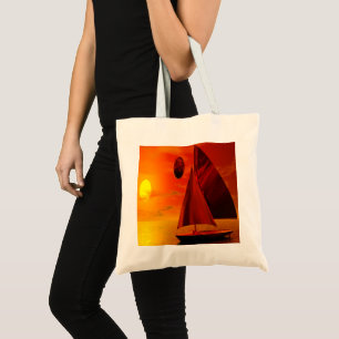 Segeln in der Sunset Large Toto Bag Tragetasche