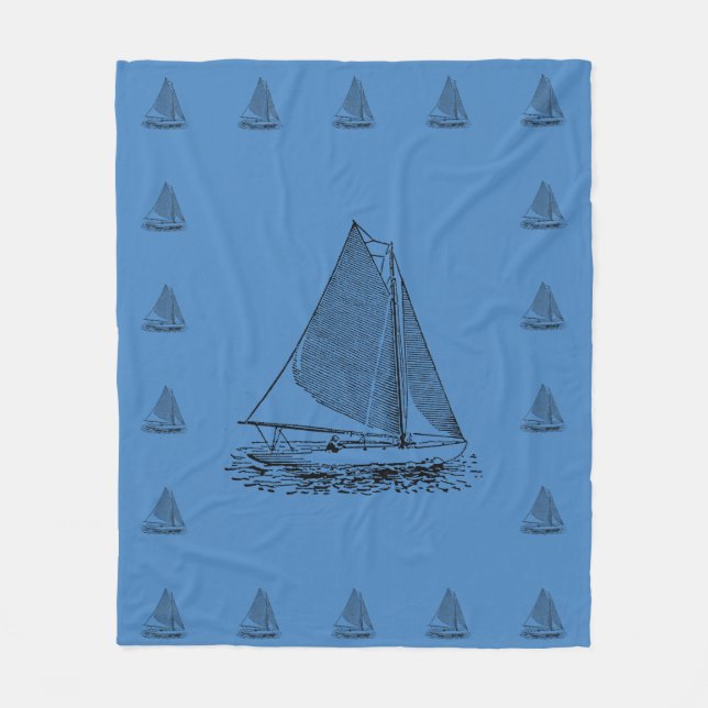 Segeln in einem Knock Fleecedecke (Vorderseite)