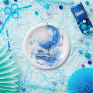 Segeln in Parenthotel: Babydusche für Nautical Boy Pappteller