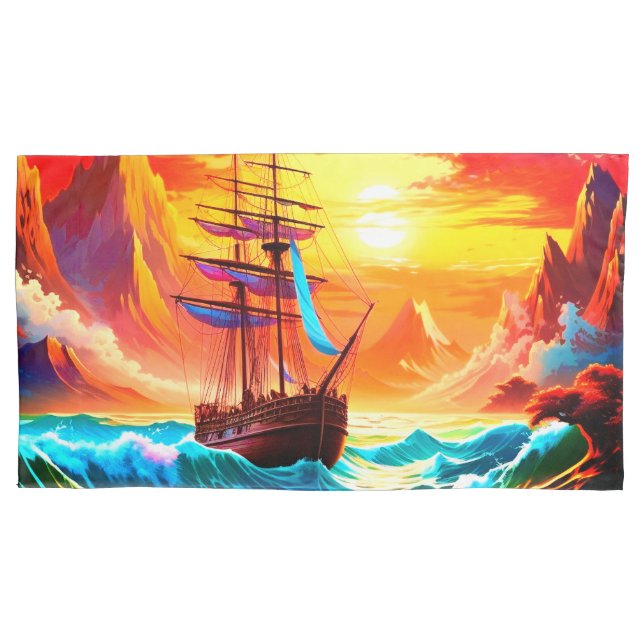 Segeln Kissenbezug (Vorderseite)