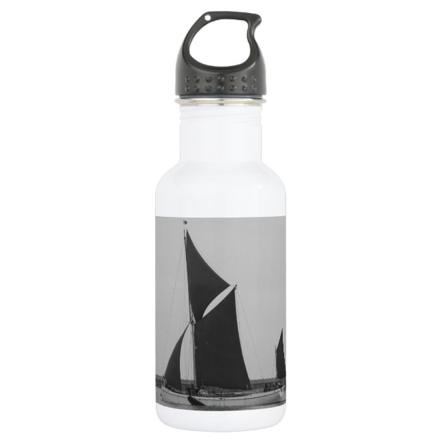 Segeln-Lastkahn-Erinnerung Edelstahlflasche (Vorderseite)