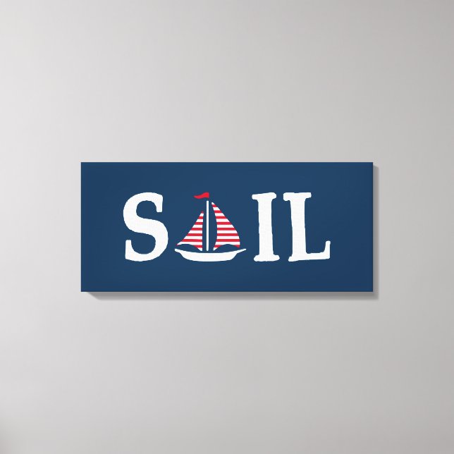segeln leinwanddruck (Vorderseite)