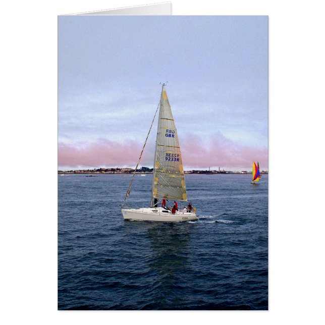 Segeln mit Guernsey-Karte (Vorne)