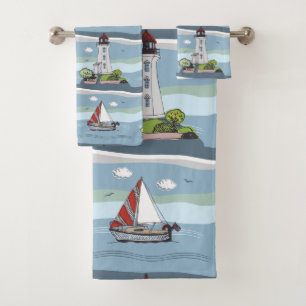 Segeln-Mustertuch-Set Badhandtuch Set