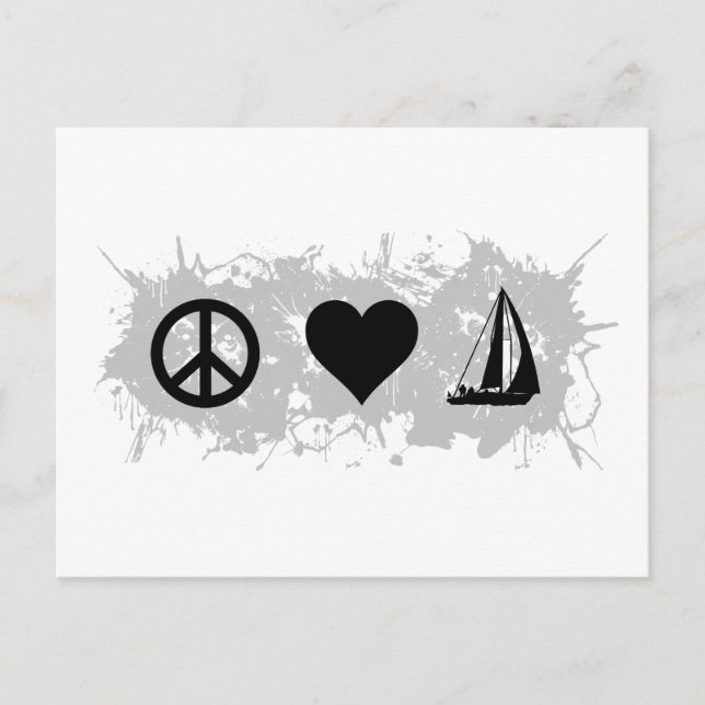 Segeln Postkarte (Vorderseite)