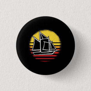 Segeln Retro Vintage Button