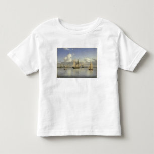Segeln-Schiffe weg von Kronborg Schloss, Schweden, Kleinkind T-shirt