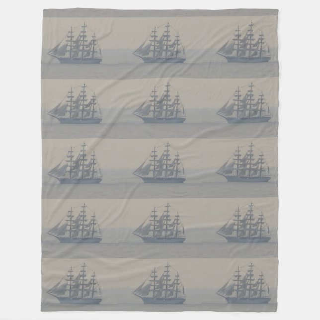 Segeln-Schiffs-SeeVater-Geschenke CricketDiane Fleecedecke (Vorderseite)