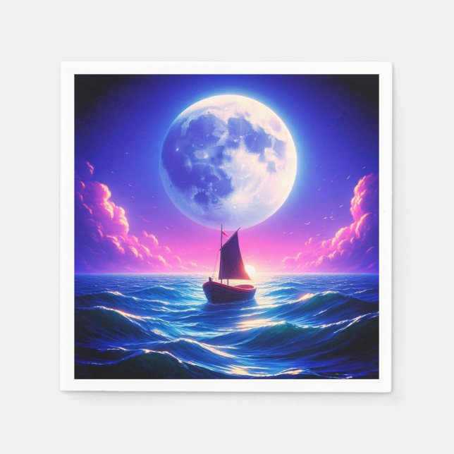 Segeln Serviette (Vorderseite)