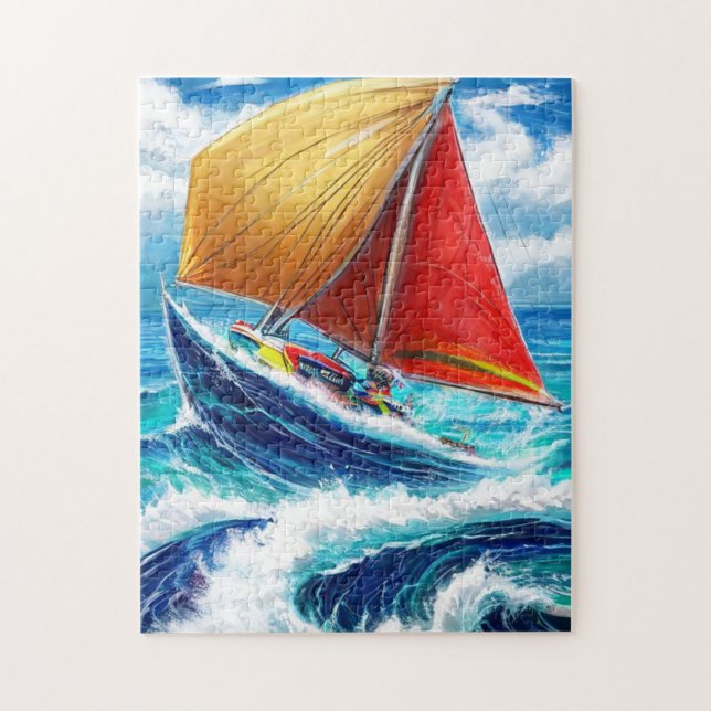 Segeln Sie auf dem Moor Puzzle (Vertikal)