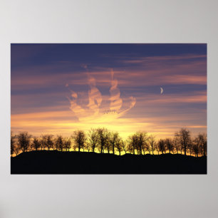 Segeln Sie die nächtliche Sky Print Poster