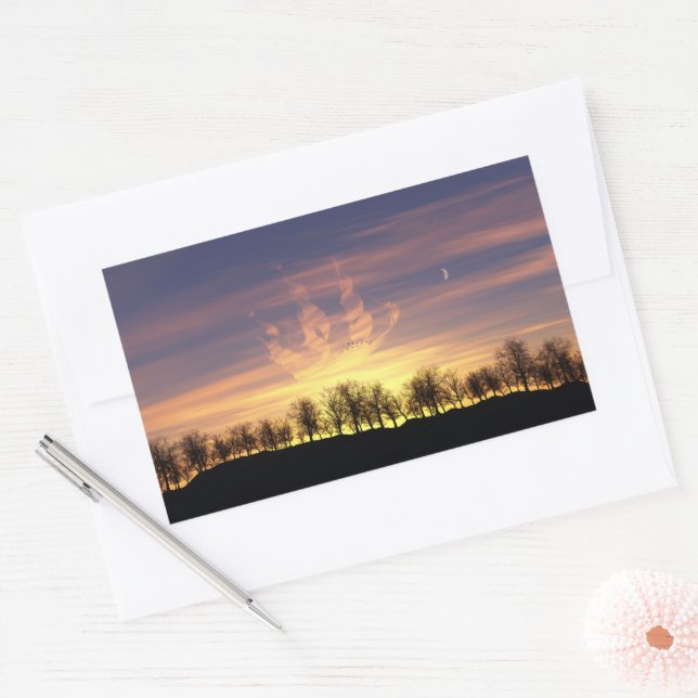 Segeln Sie die nächtlichen Sky Sticker (Umschlag)