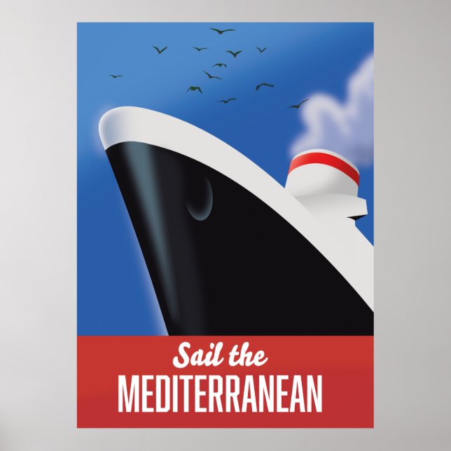 Segeln Sie im Mittelmeer Poster (Vorne)
