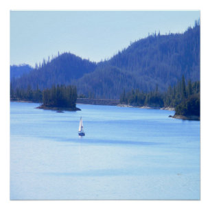 Segeln Sie in die Berge... Poster