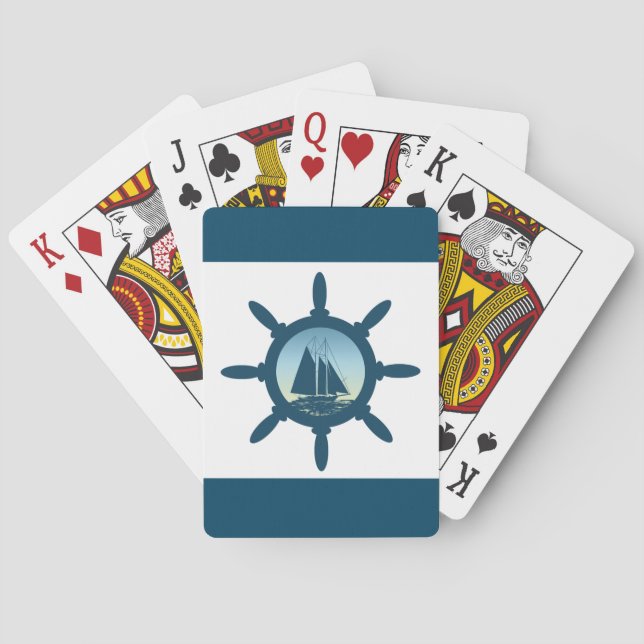 Segeln Spielkarten (Rückseite)