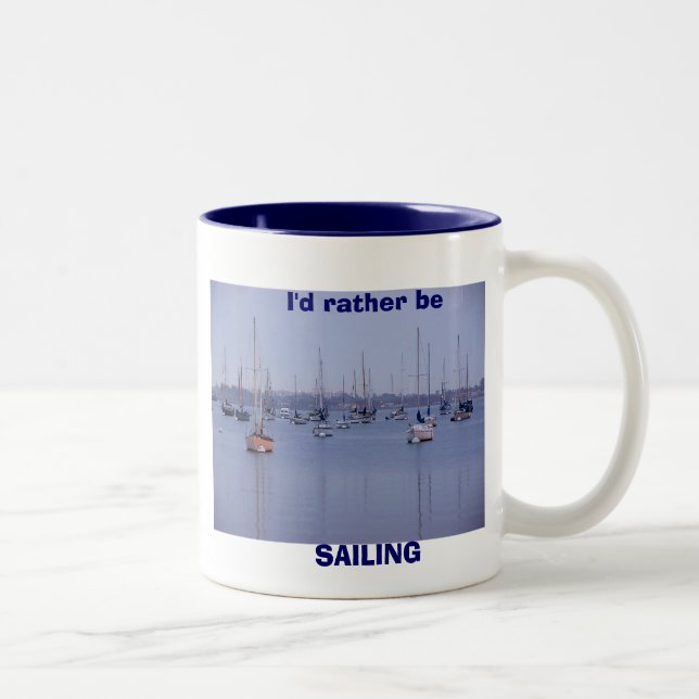 Segeln-Tasse Zweifarbige Tasse (Rechts)