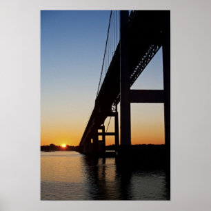 Segeln und Abfahrt von Newport Rhode Island Poster