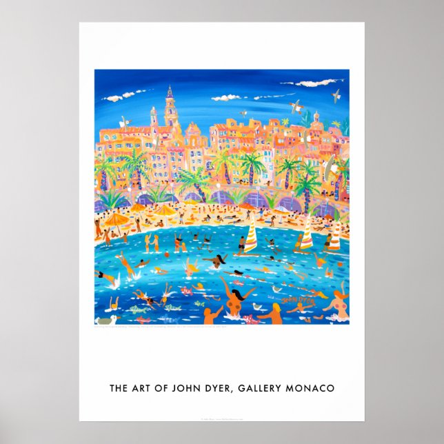 Segeln und Schnorcheln in Menton Frankreich Poster (Vorne)