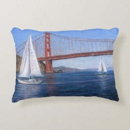 "Segeln unter dem goldenen Tor" Dekokissen