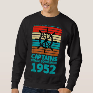 Segeln Vintager Retro Bootssegelboot Segler Sweatshirt